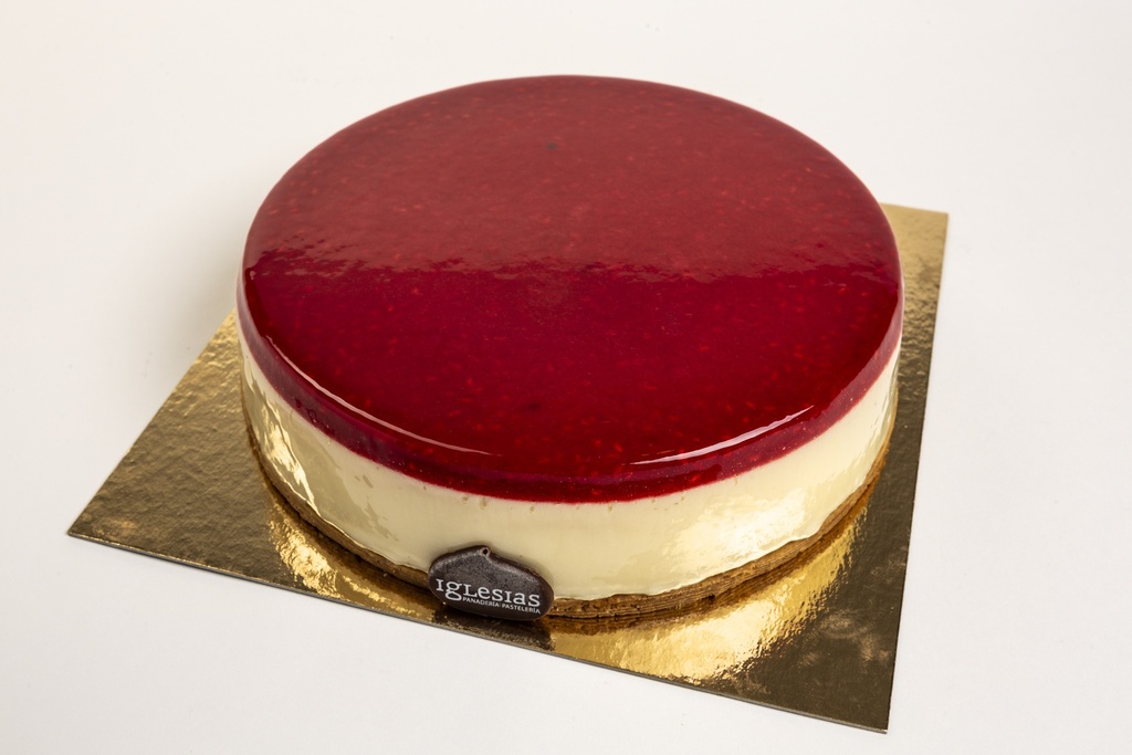 Tarta de queso y frambuesa