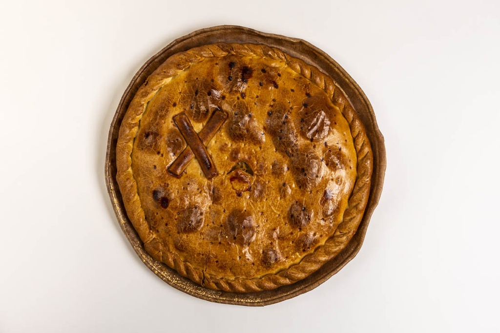 Empanada de bacalao sin pasas