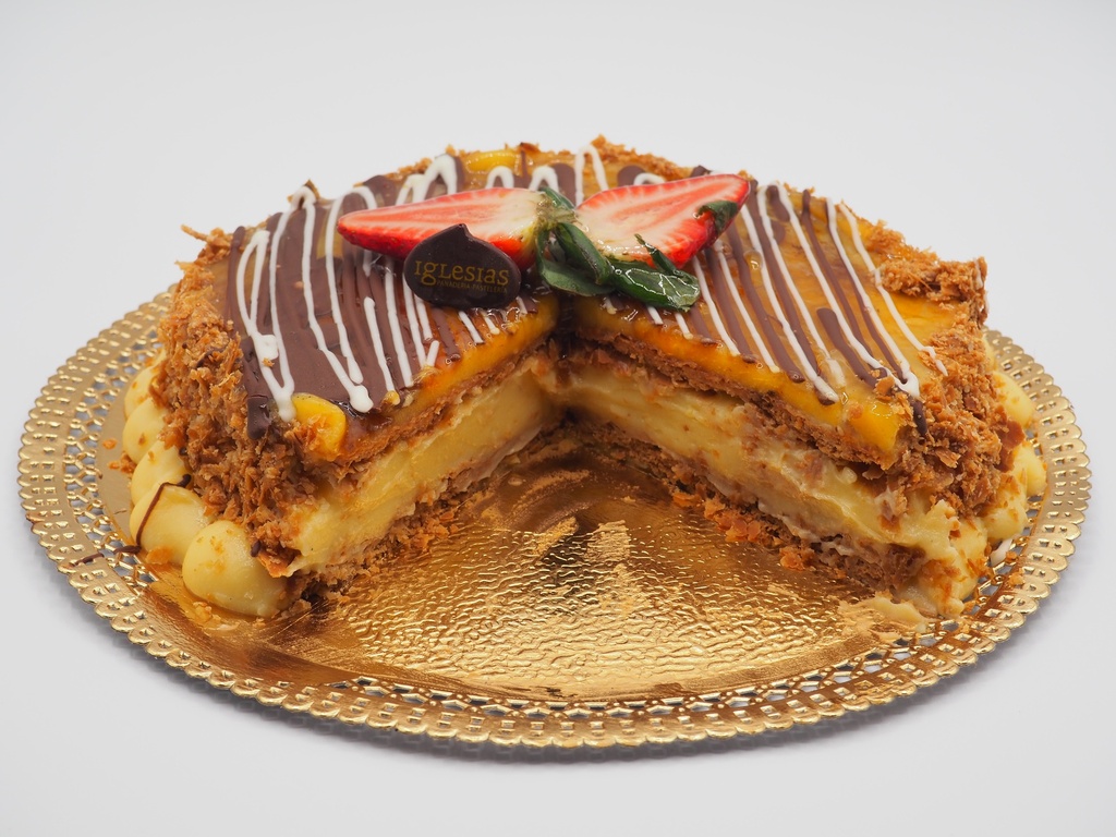 Tarta de Hojaldre + Yema y Crema