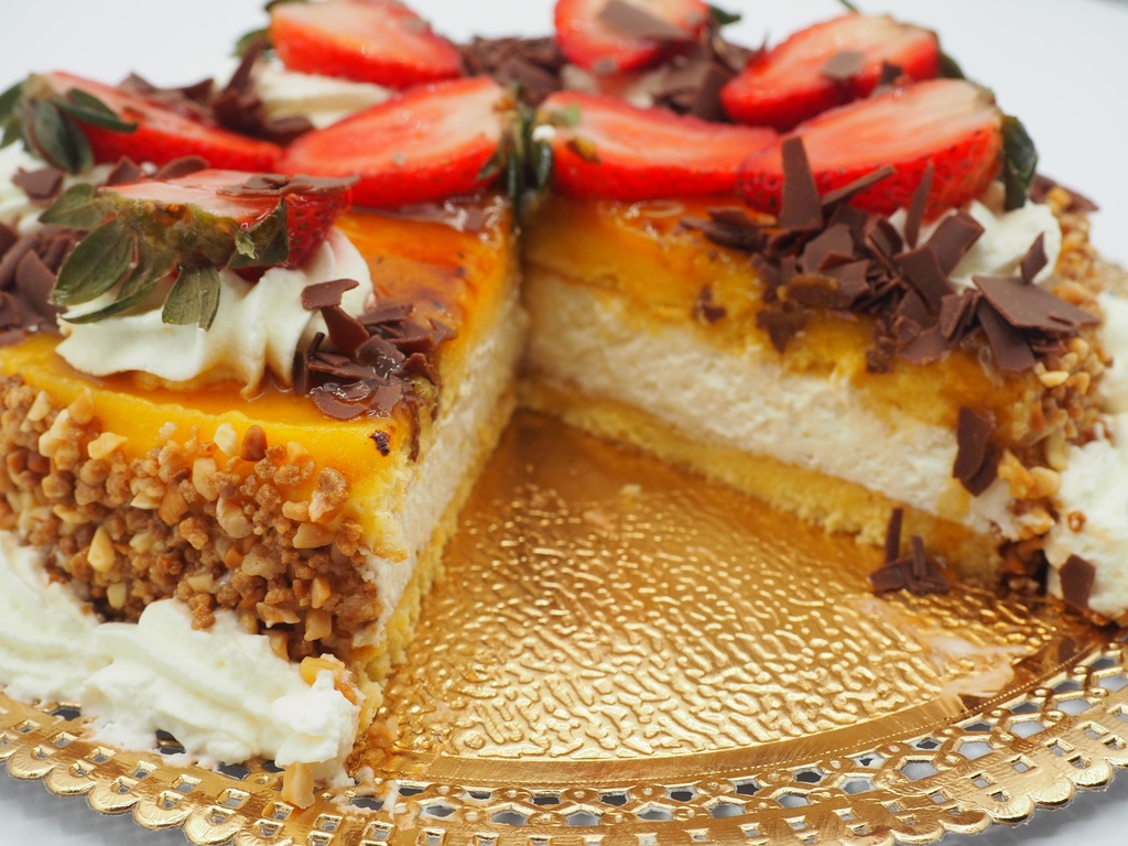 Tarta de Yema y Nata