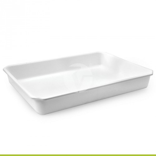 Bandeja Rectangular 3500 ml Blanca (Cañitas)