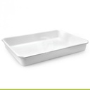 Bandeja Rectangular 3500 ml Blanca (Cañitas)