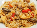 Pollo salteado con Arroz de verduras