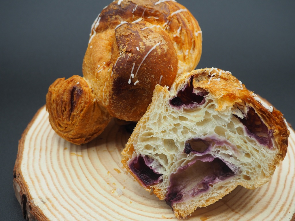 Cruffin de arándanos congelado