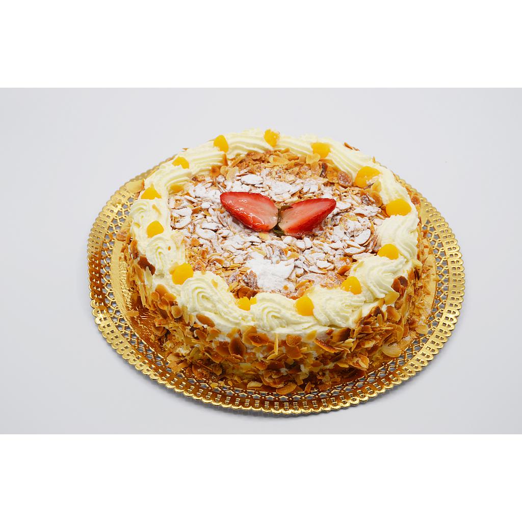 Tarta de Nata con Almendras