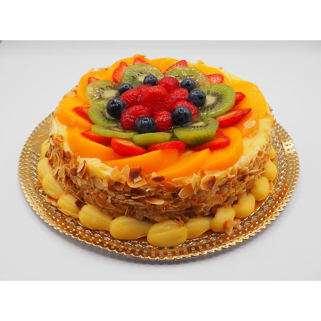 Tarta de Crema y Nata c/ Frutas