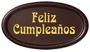 Chocolate Anagrama "Feliz Cumpleaños"