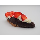 Croissant con Nata y Fresas