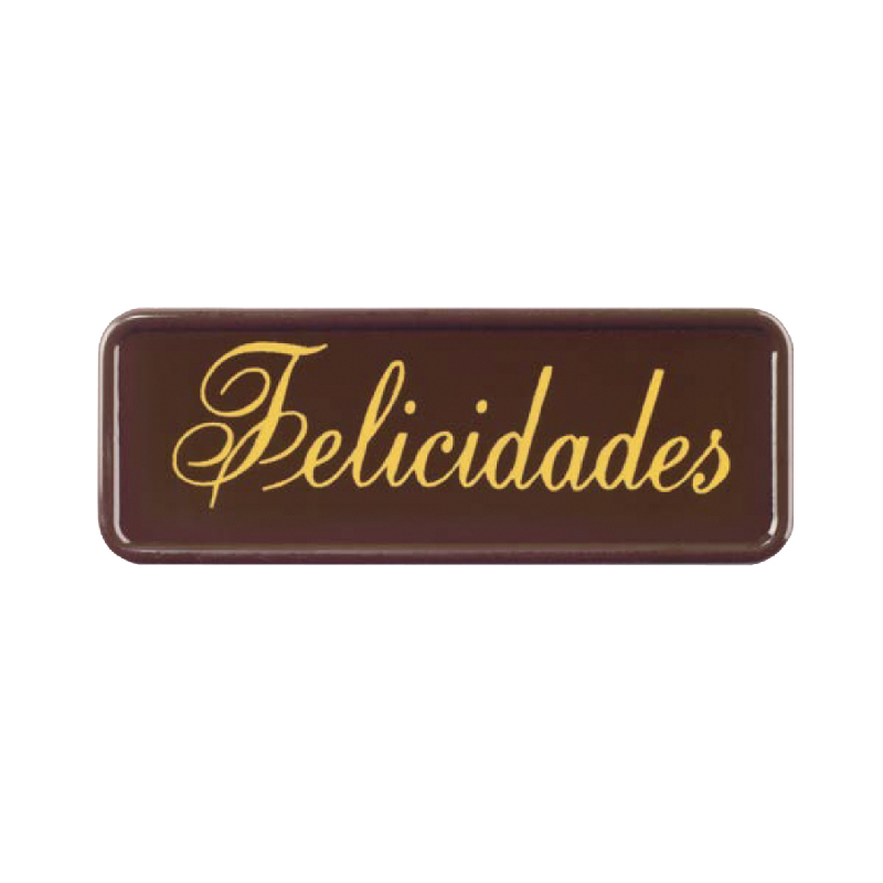 Chocolate Anagrama "Felicidades"
